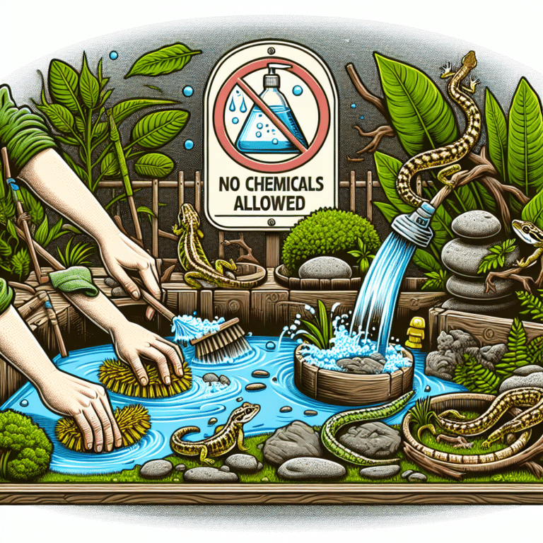 Reptile Habitat Cleaning Without Chemicals