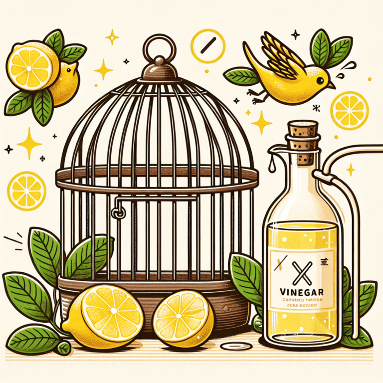 Using Lemon and Vinegar for Safe Cage Cleaning