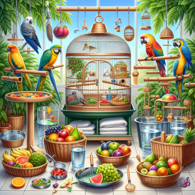 Maintaining Hygienic Habitats for Exotic Birds