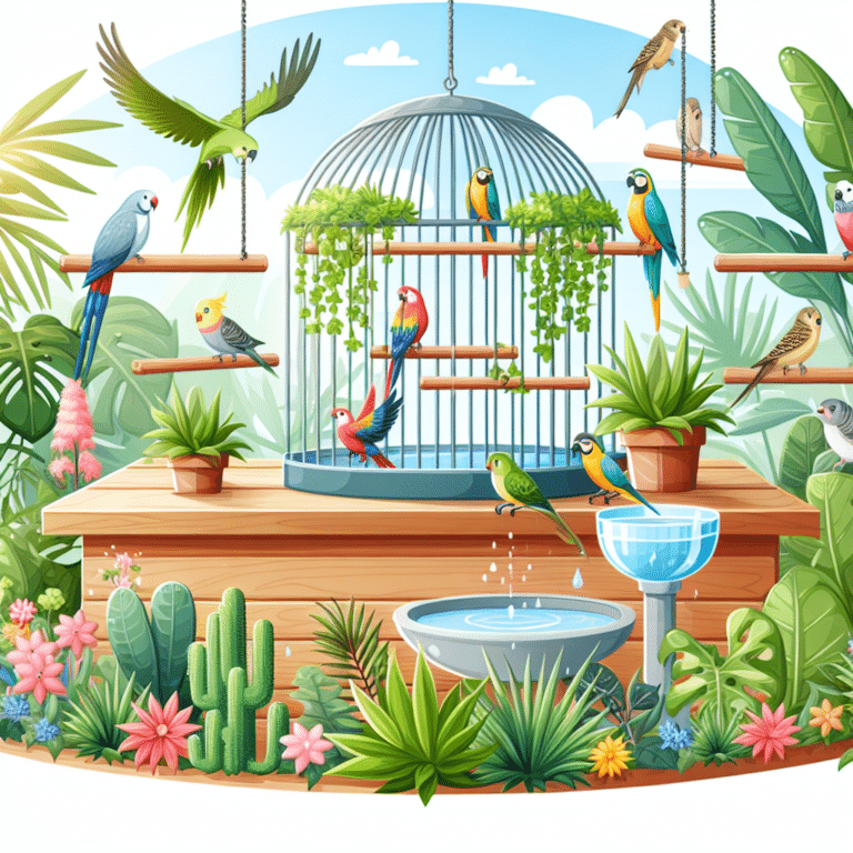 Maintaining Hygienic Habitats for Exotic Birds