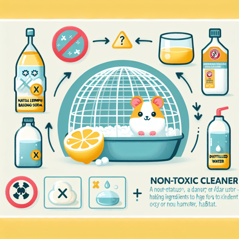 How to Make Non-Toxic Cleaner for Hamster Habitats